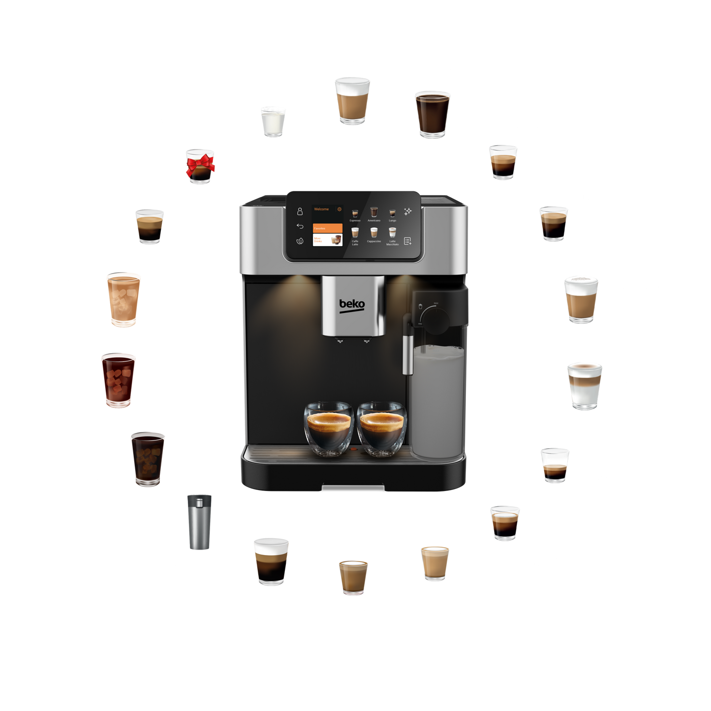 Beko CEG7348X CaffeExperto Bean-to-Cup Fully Automatic Espresso Machine