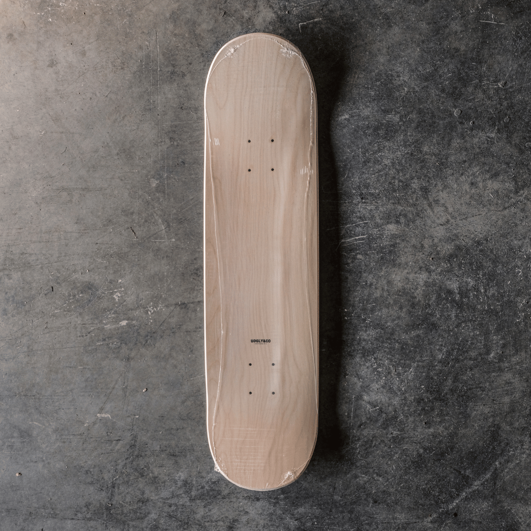 Red Lightning Skateboard Deck