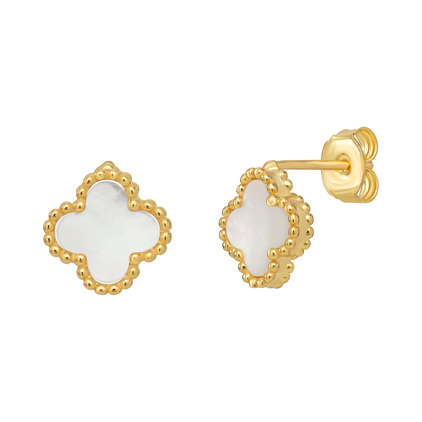 Mother Of Pearl Clover Jewellery Set