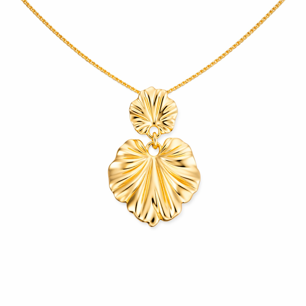 Drop Leaf Pendant Necklace