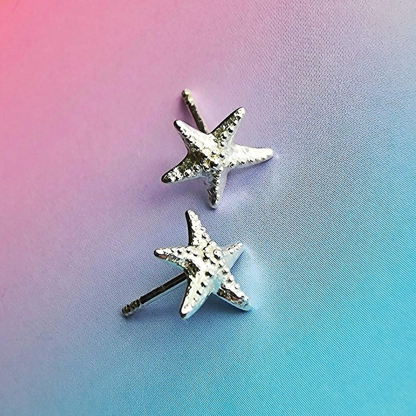 Silver Starfish Stud