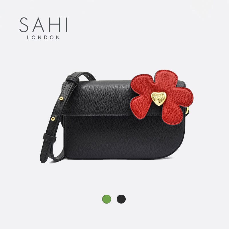 Sahi Little Flower Canna Crossbody Leather Bag
