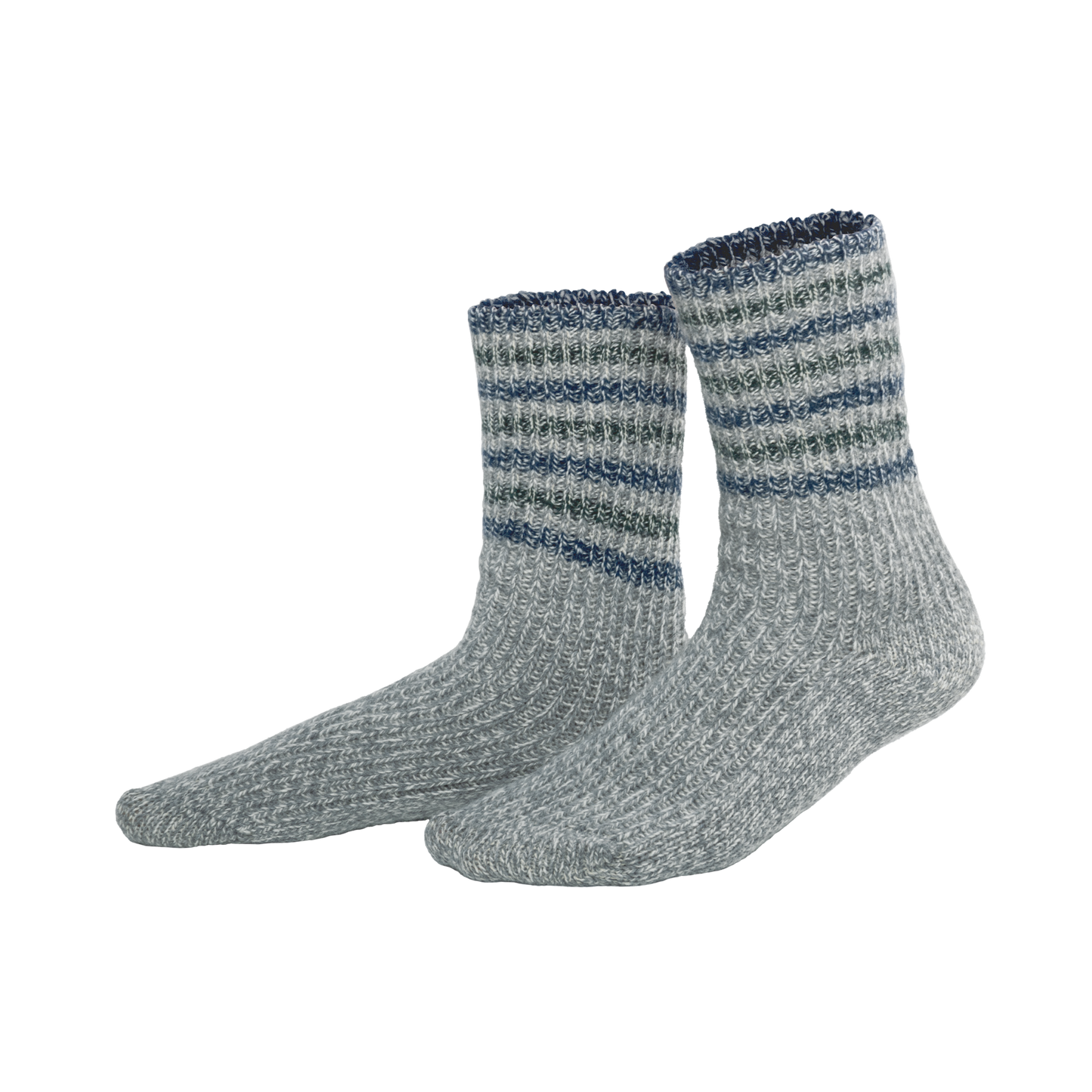 Organic Wool & Cotton Striped Socks