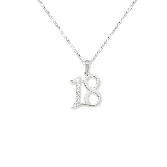 18th Birthday Cubic Zirconia Necklace