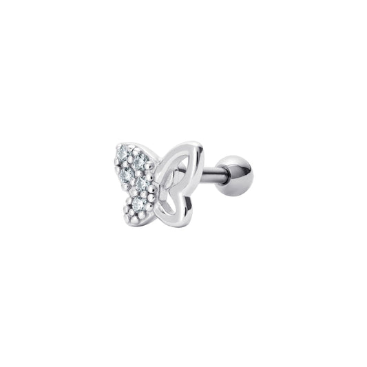 Sparkling Butterfly Barbell Stud