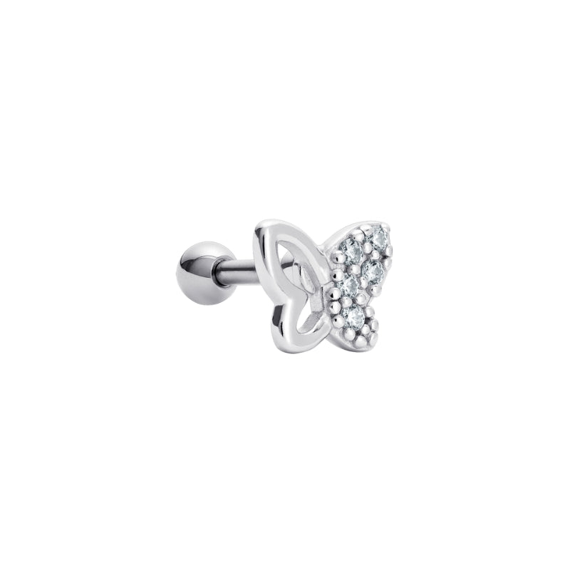 Sparkling Butterfly Barbell Stud