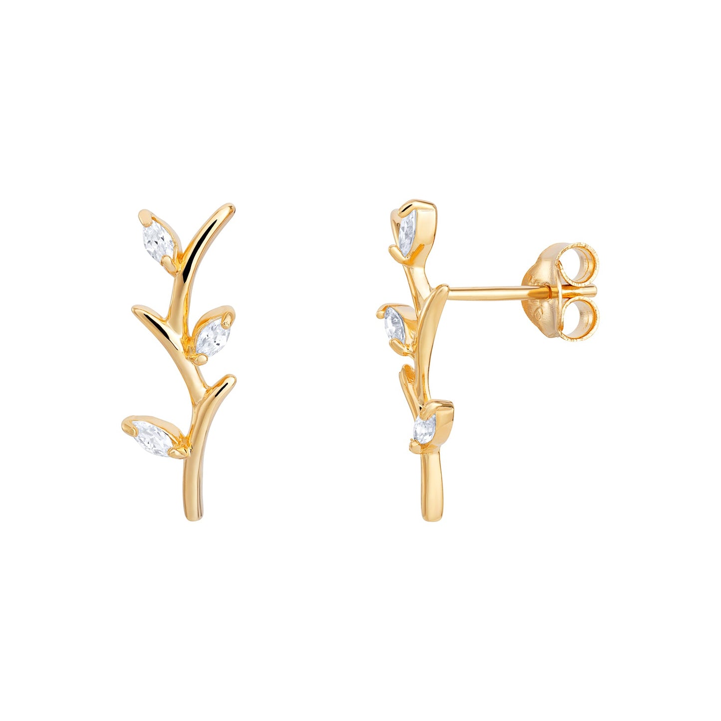 Canna Reed Stud Earrings