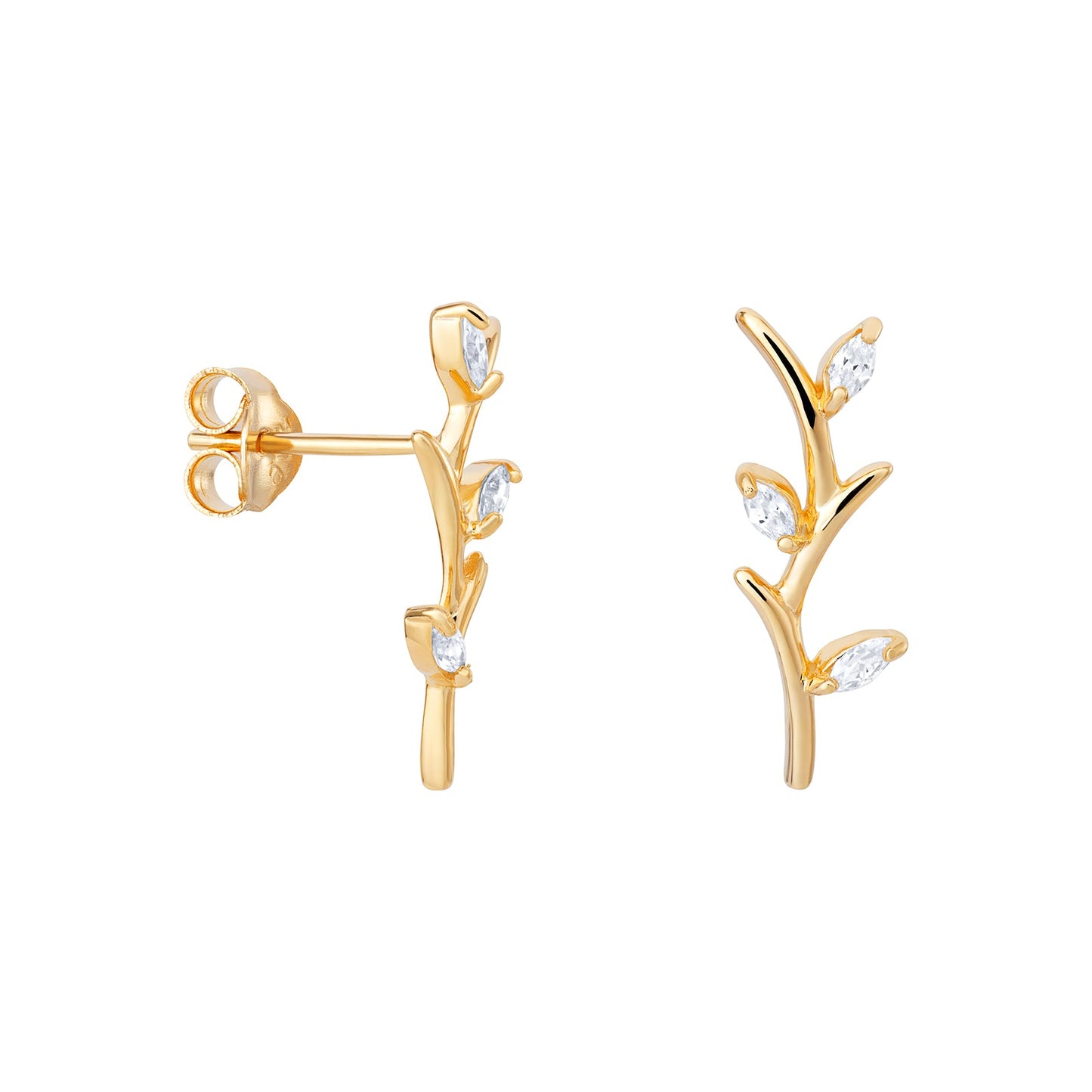 Canna Reed Stud Earrings