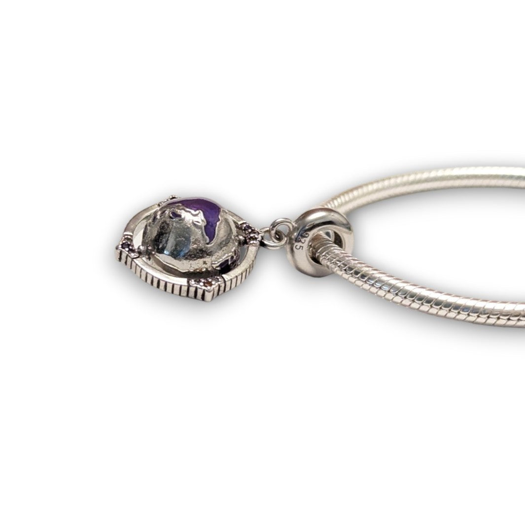 Coloured Globe Dangle Charm