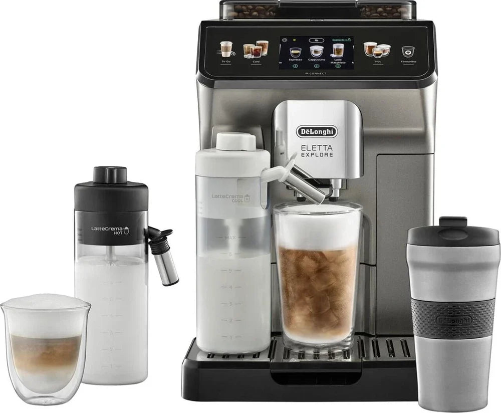 DeLonghi Eletta Explore ECAM450.86.T Smart Bean to Cup Coffee Machine - Silver