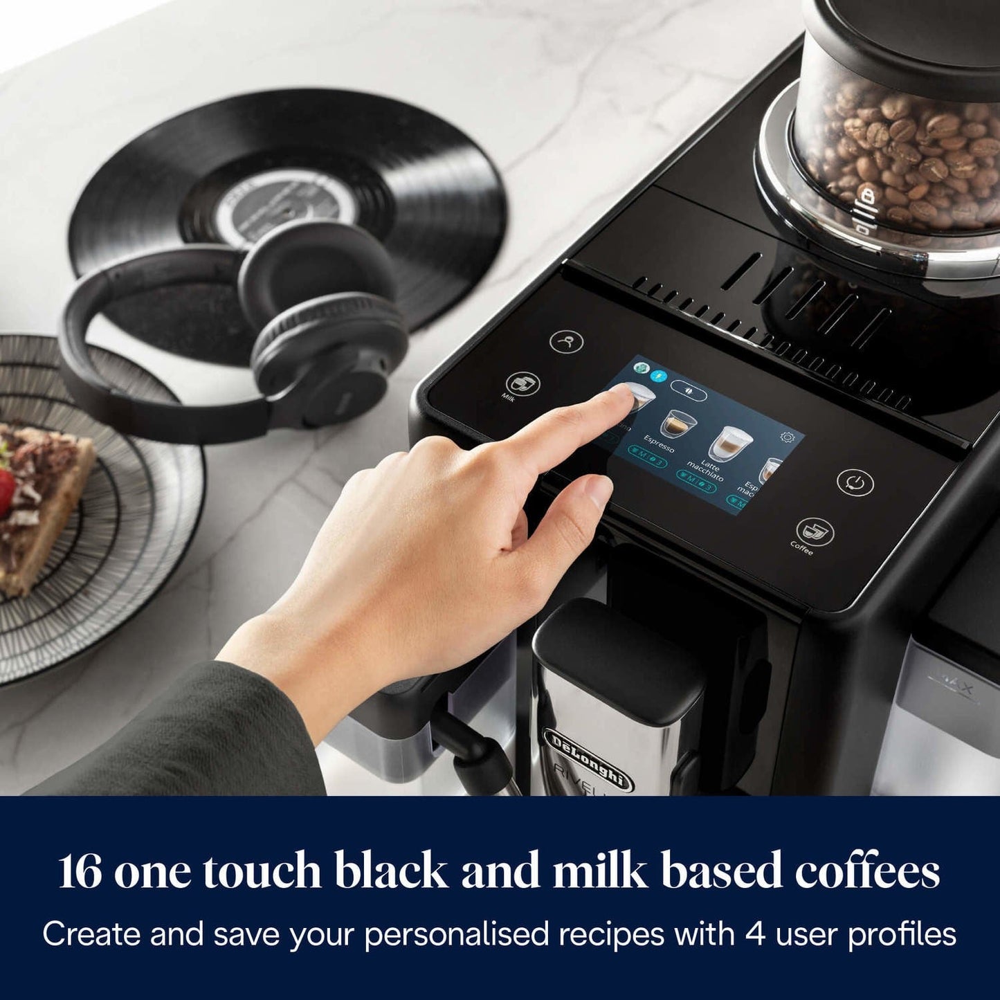Delonghi Rivelia EXAM440.55.B Bean to Cup Coffee Machine - Black