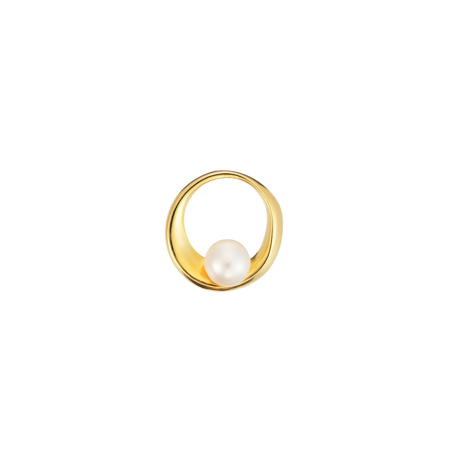 Dahlia Pearl Circle Necklace