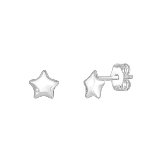 Dainty CZ Star Studs