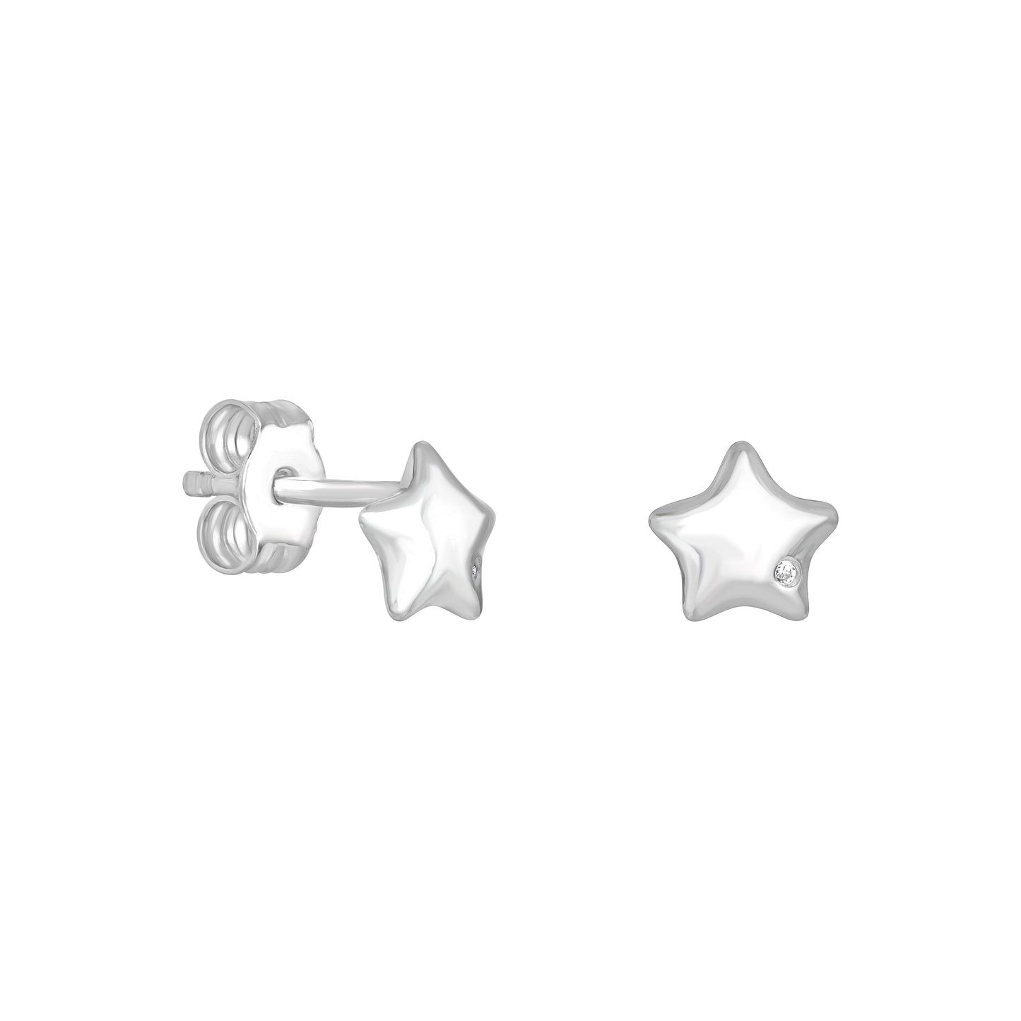 Dainty CZ Star Studs