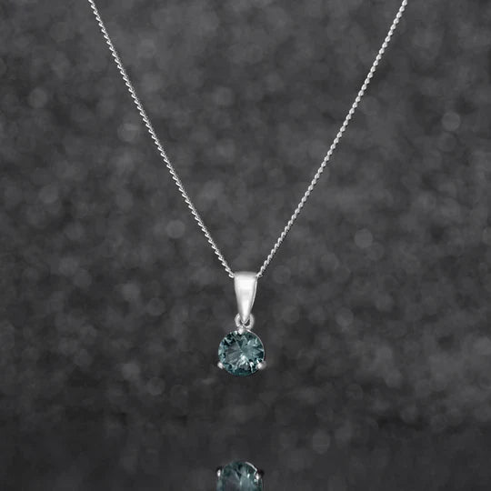 December Birthstone Pendant Necklace