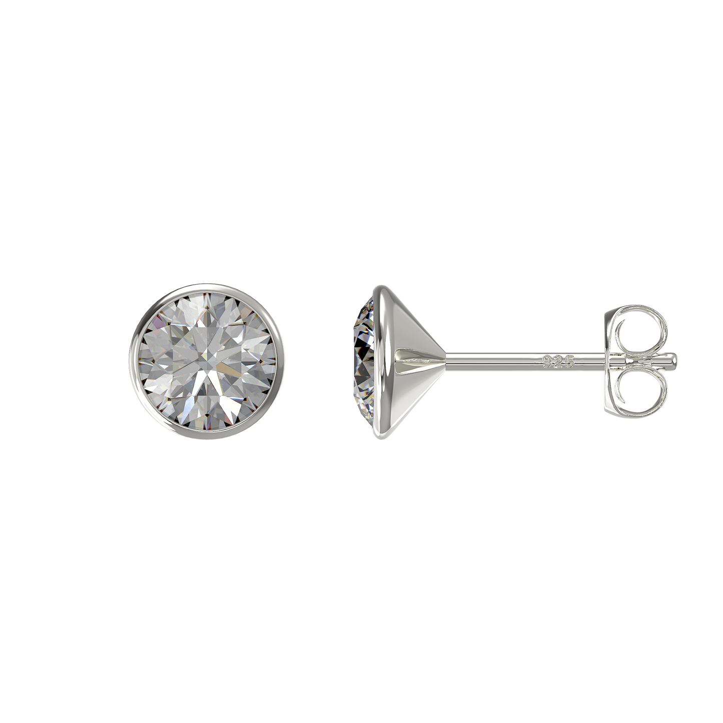 Cubic Zirconia Stud Earrings