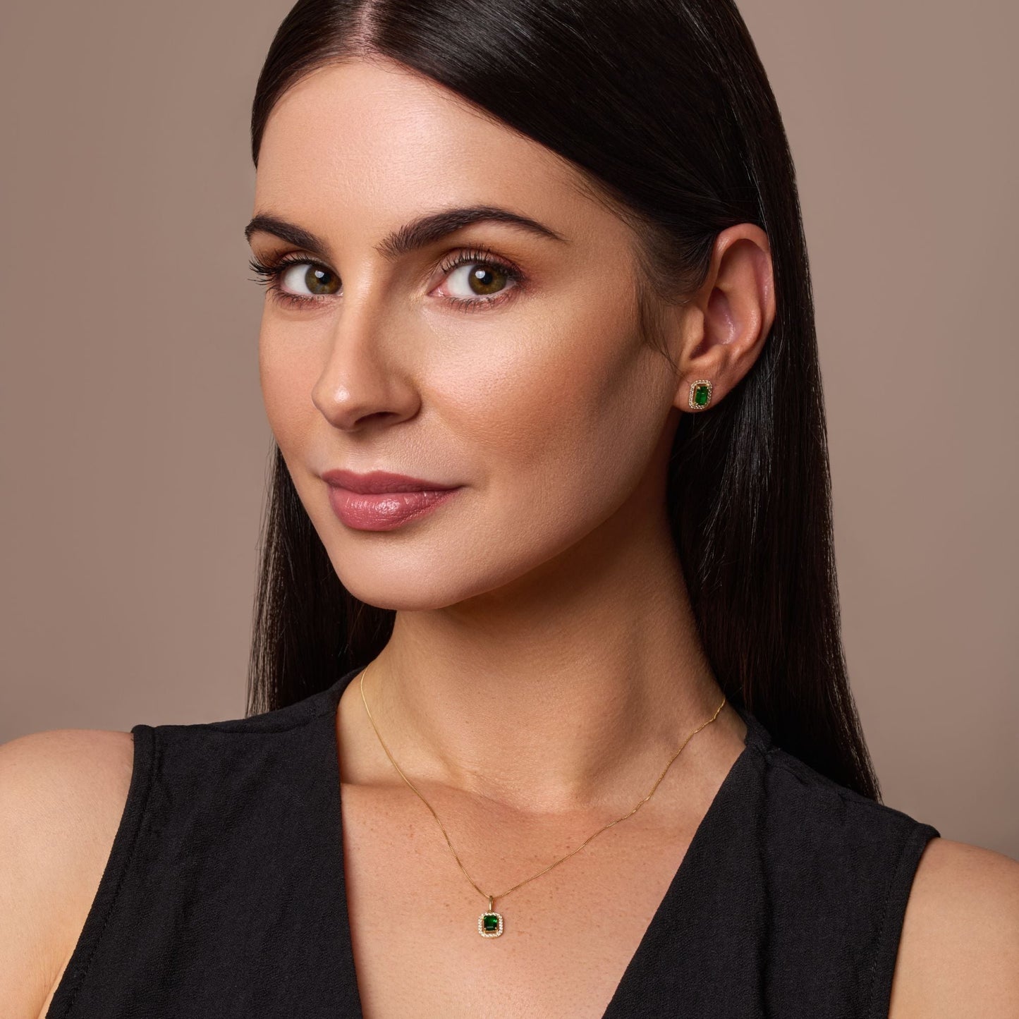 Emerald Cut Cubic Zirconia Earrings