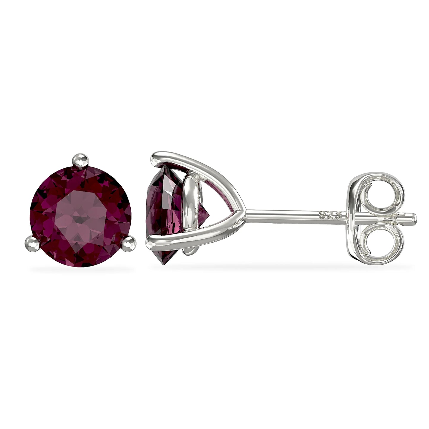 February Birthstone Stud Earrings