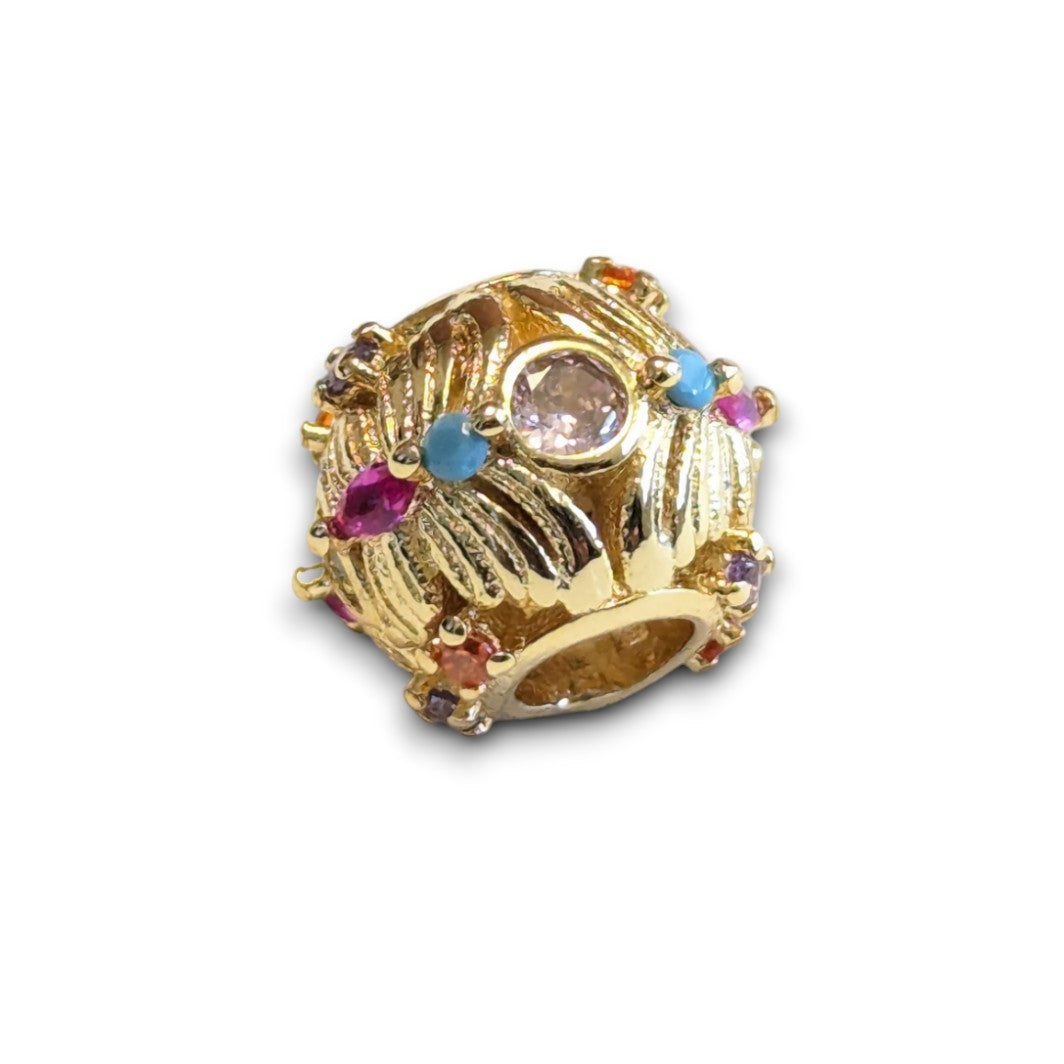 Gold Butterfly Bead Charm