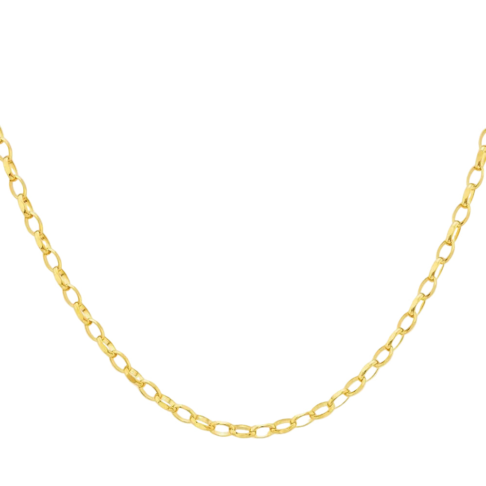 9ct Gold Diamond Cut Oval Belcher Chain