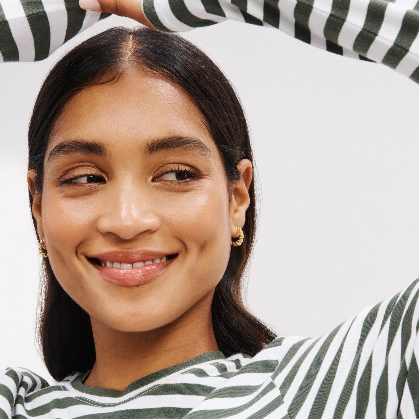 Ribbed Hoop Earrings
