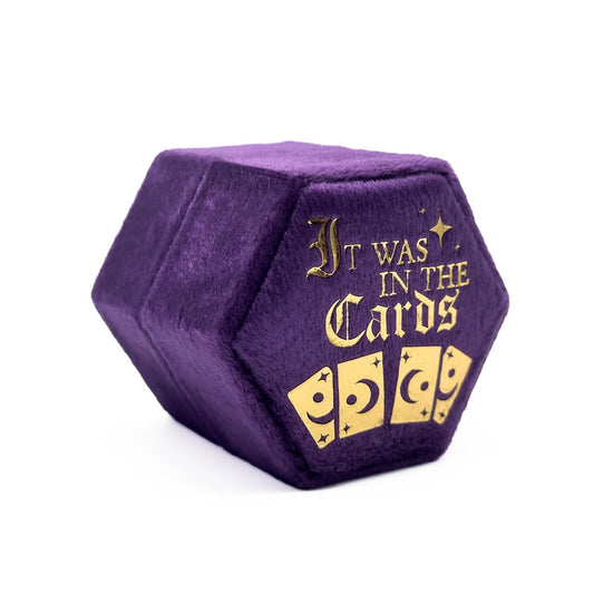 Purple Hexagon 'It was in the cards' Ring Box