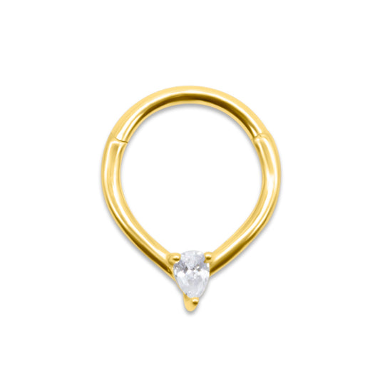 Gold Luna Septum Ring