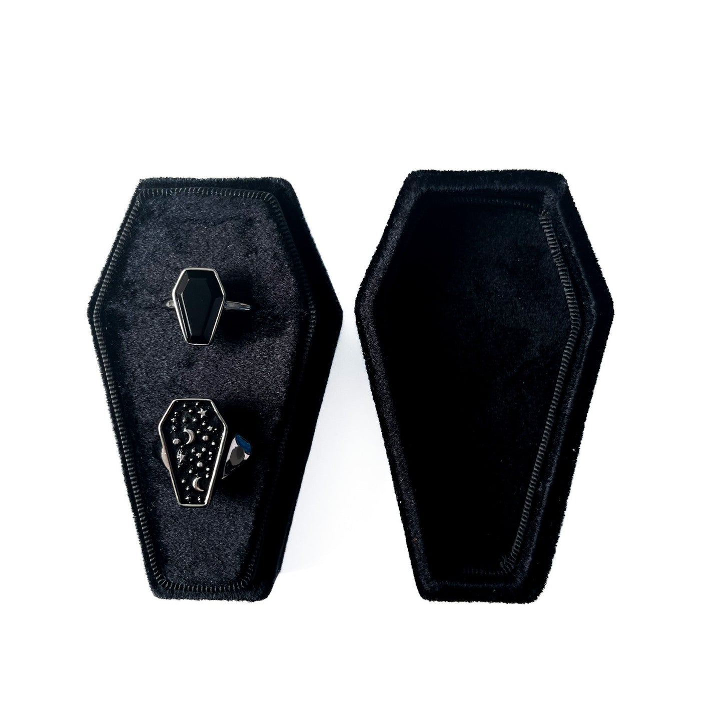 Plain Coffin Engagement Ring Box
