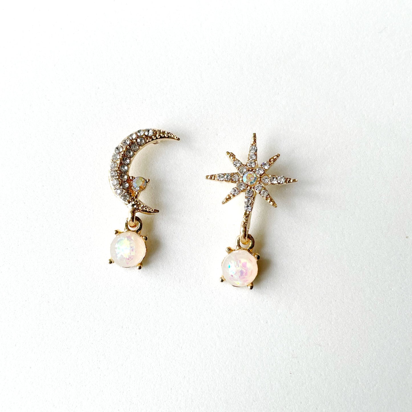 Andromeda Moon and Star Earrings