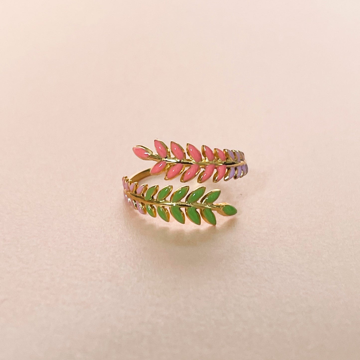 Angel Luxe 18k Gold Plated Wreath Ring