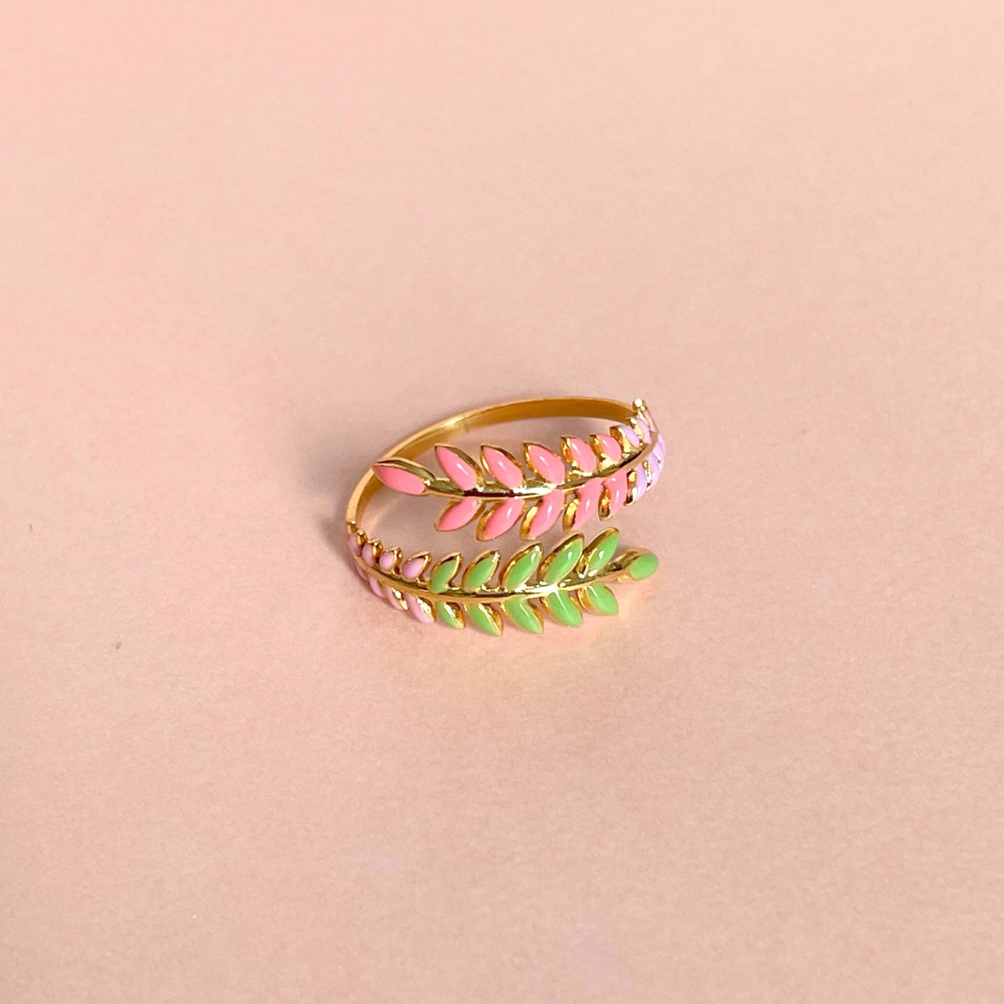 Angel Luxe 18k Gold Plated Wreath Ring