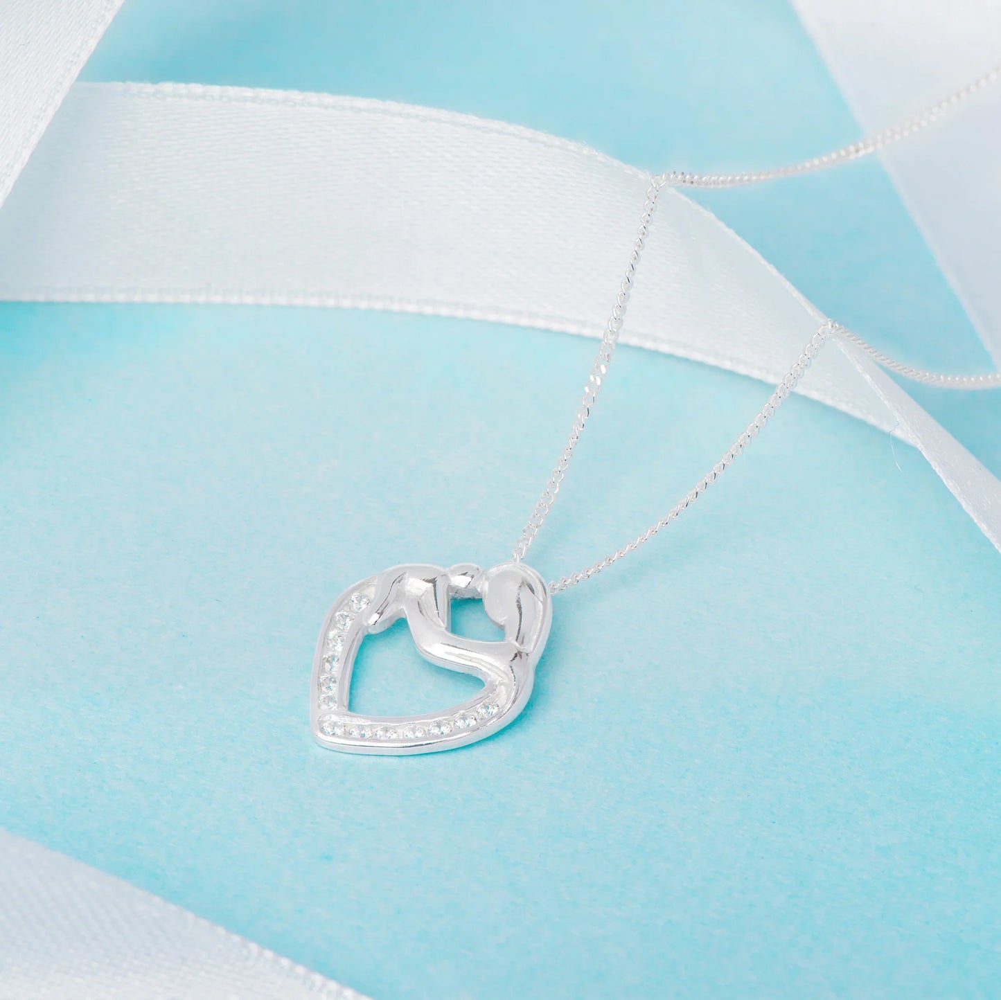 Mother & Child Heart Pendant
