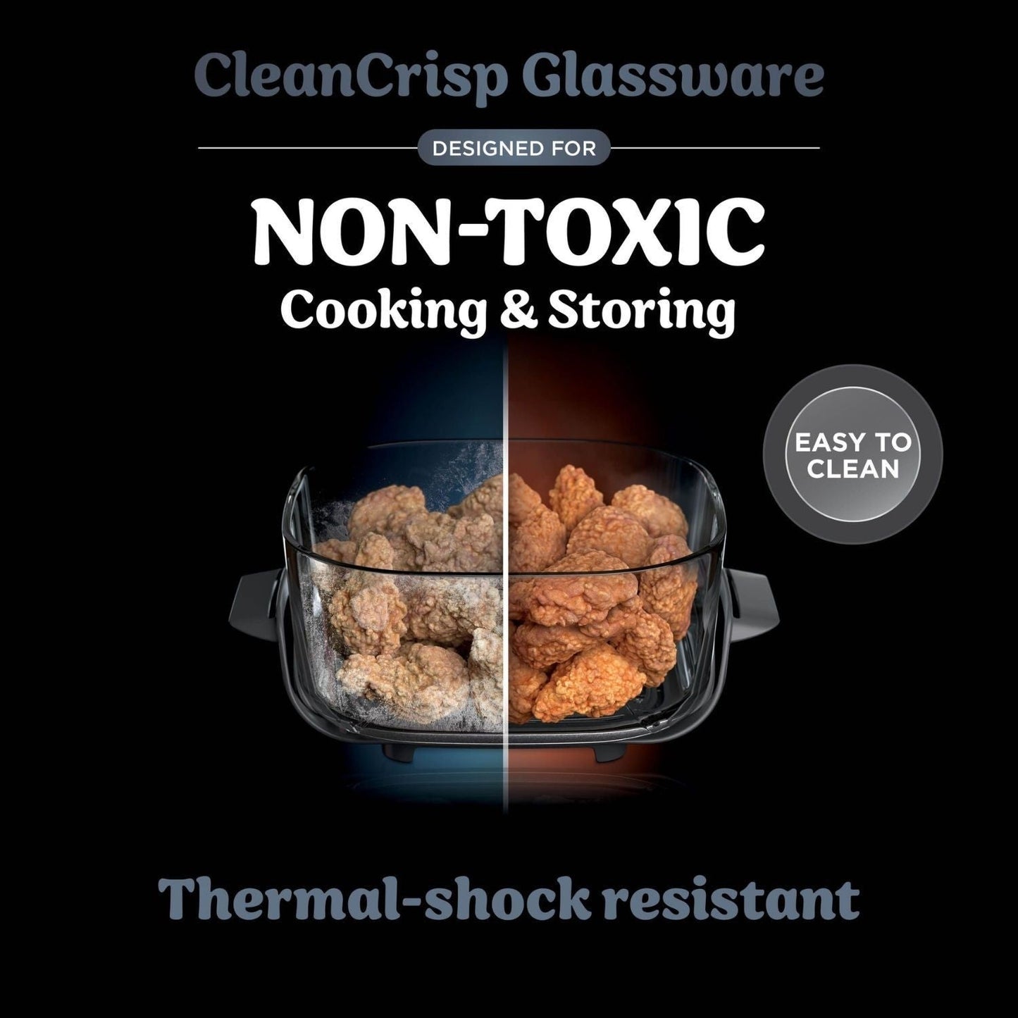 Ninja FN101UKGY CRISPi 4 in 1 Portable Glass Air Fryer