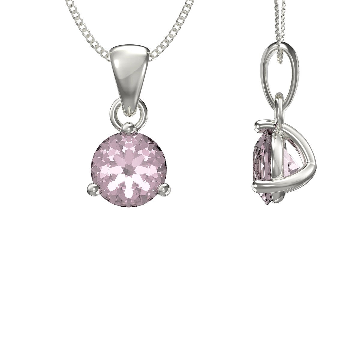 October Birthstone Pendant Necklace