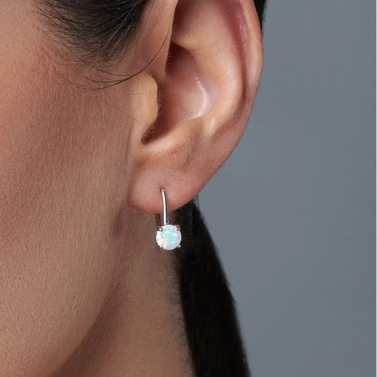Opal Hinge Drop Earrings