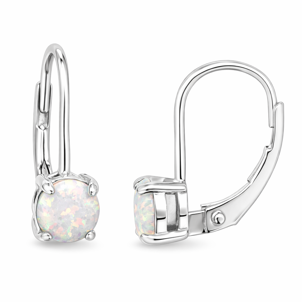 Opal Hinge Drop Earrings