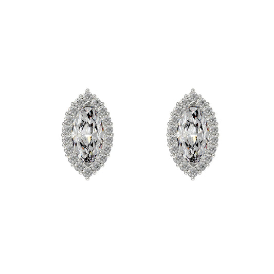 Oval Cubic Zirconia Earrings
