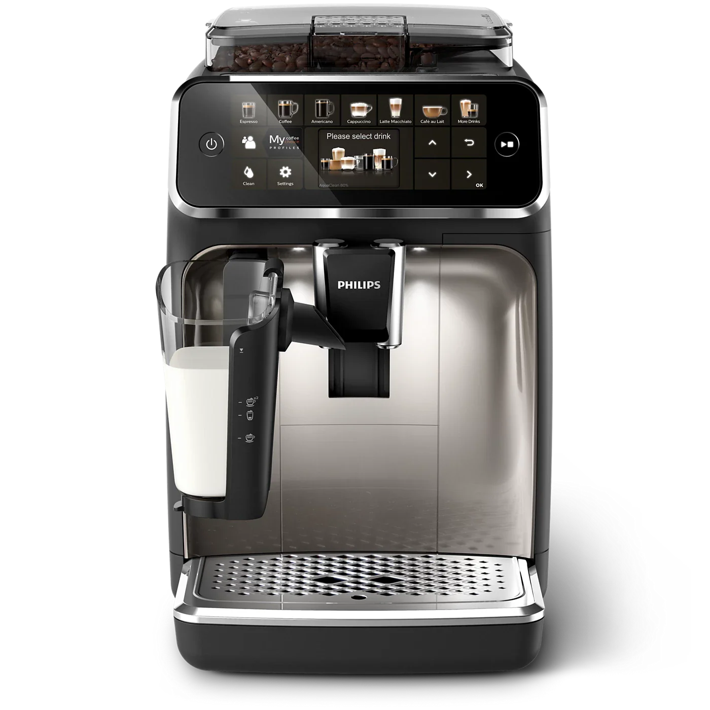 Philips EP5447/90 5400 Series Espresso Machine Black Chrome