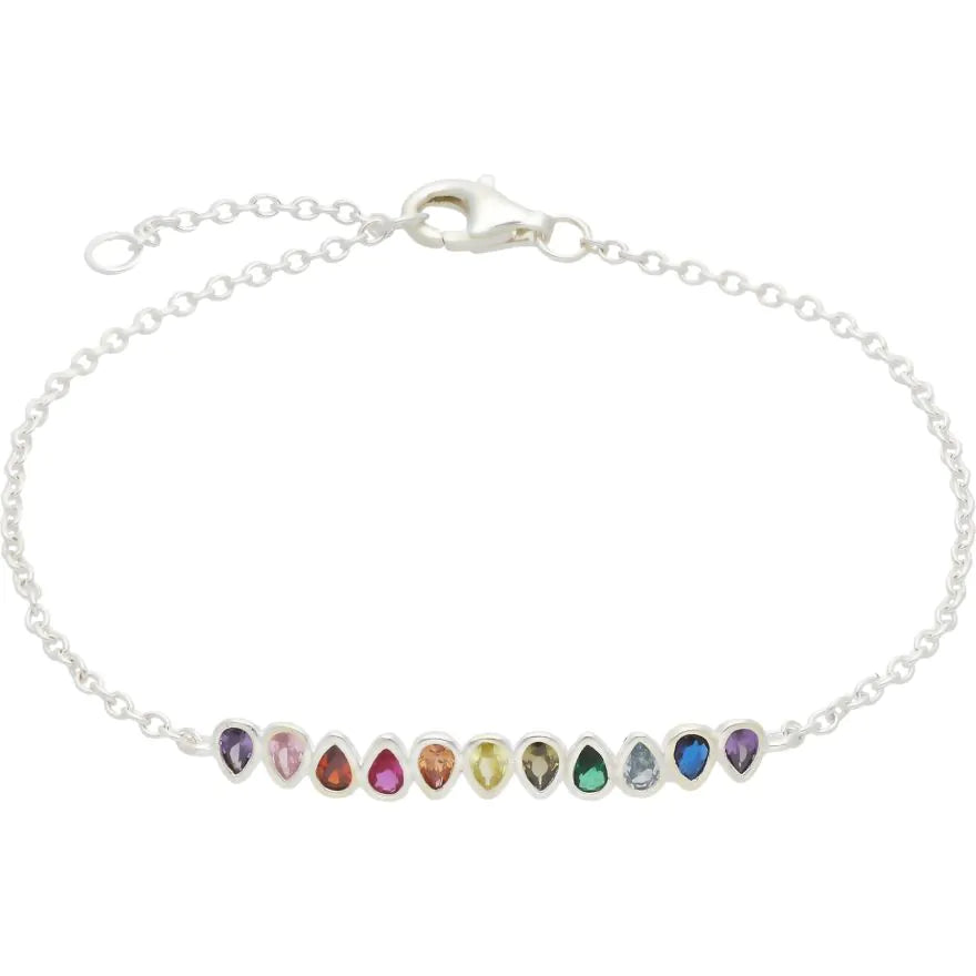 Rainbow Cubic Zirconia Bracelet