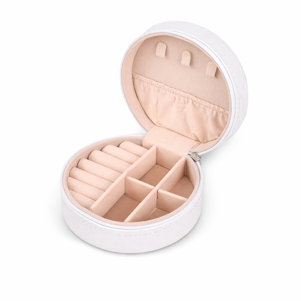 Round Jewellery Travel Box