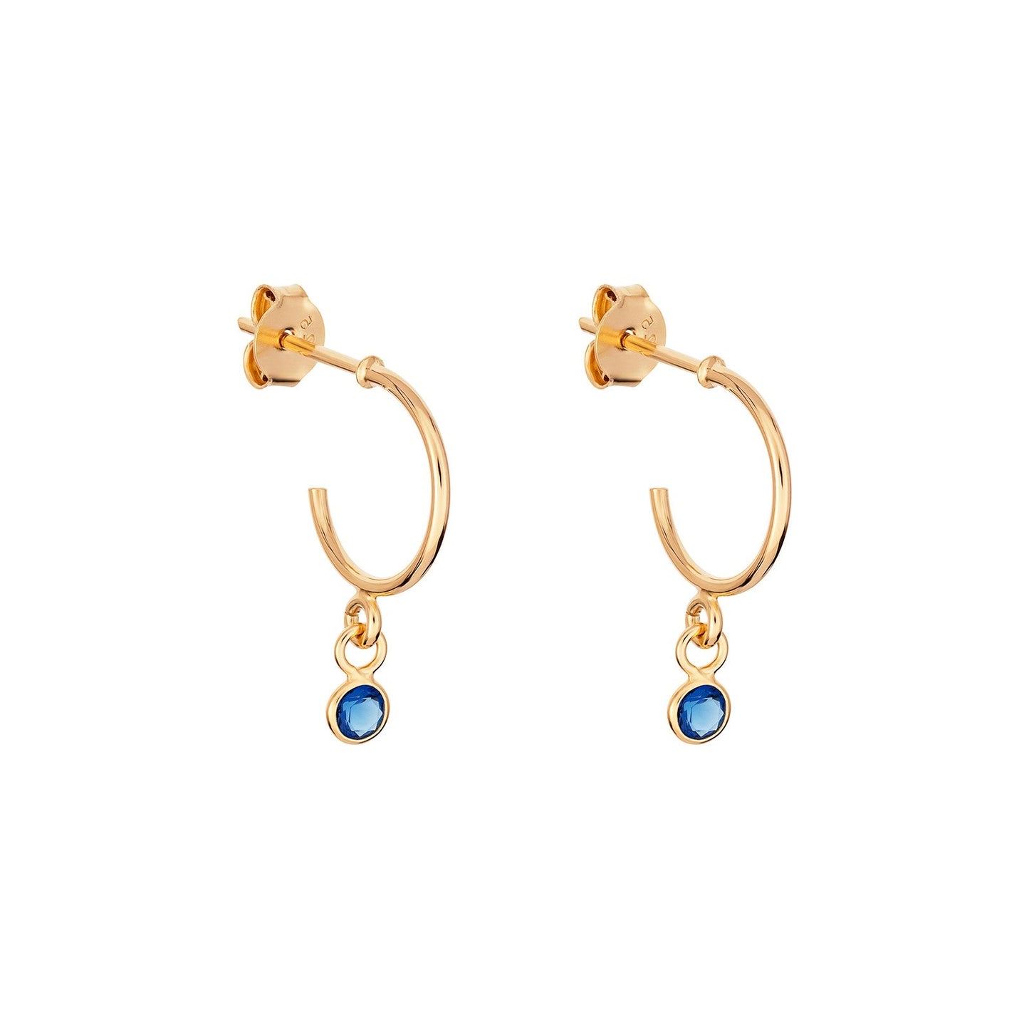 September Birthstone Hoop Earrings