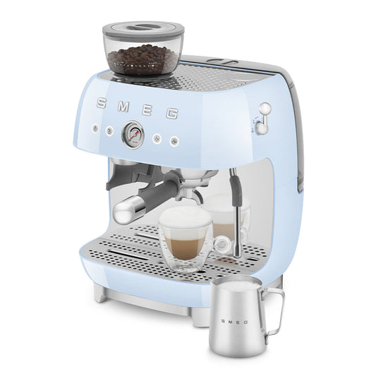Smeg 50's Style EGF03PBUK Electric Coffee Grinder - Pastel Blue
