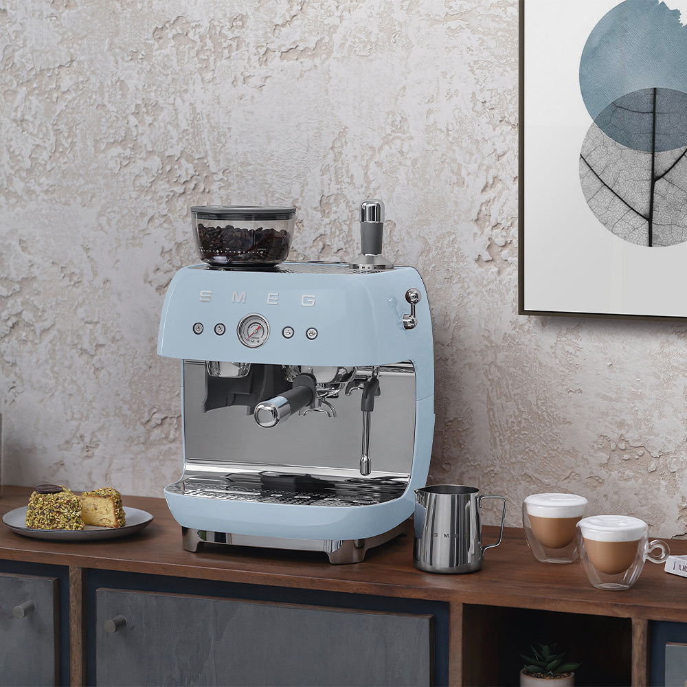Smeg 50's Style EGF03PBUK Electric Coffee Grinder - Pastel Blue