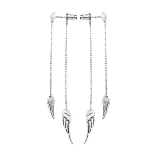 Angel Wing Drop Earrings