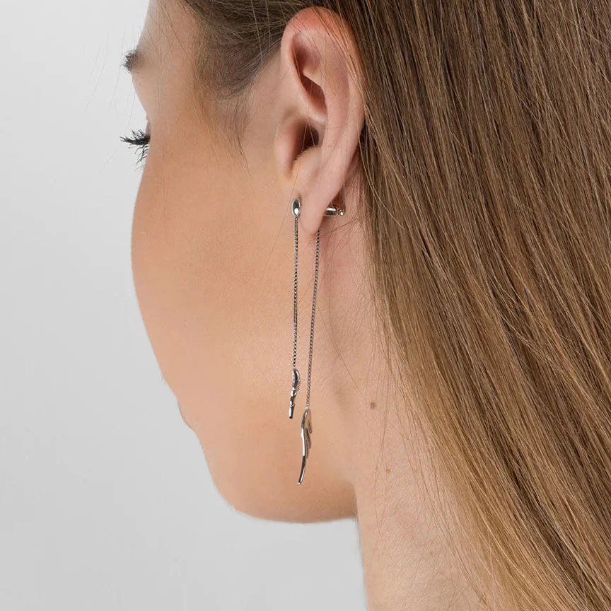 Angel Wing Drop Earrings