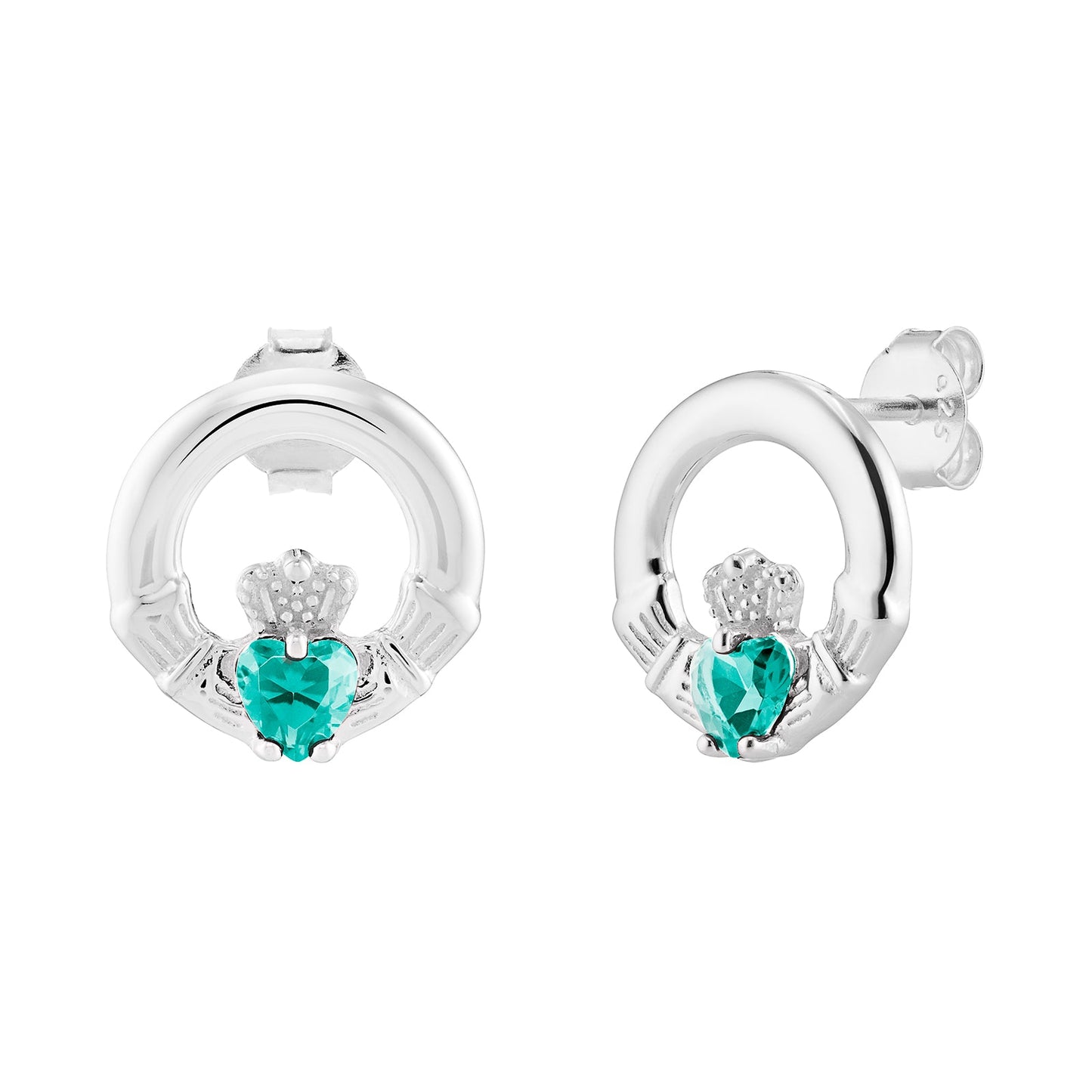 December Birthstone Claddagh Jewellery Set