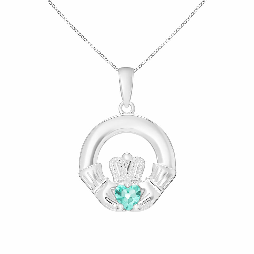 December Birthstone Claddagh Jewellery Set