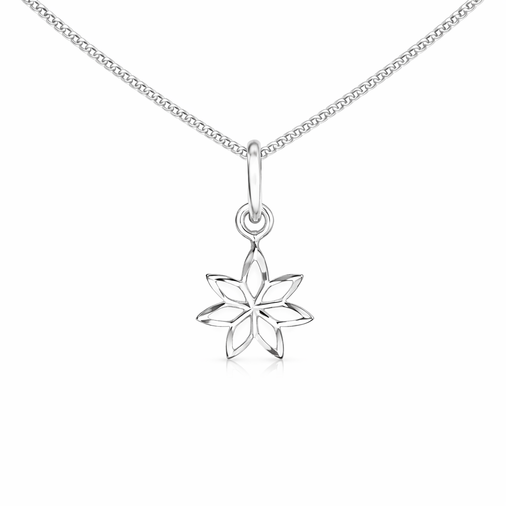 Simple Flower Pendant Necklace