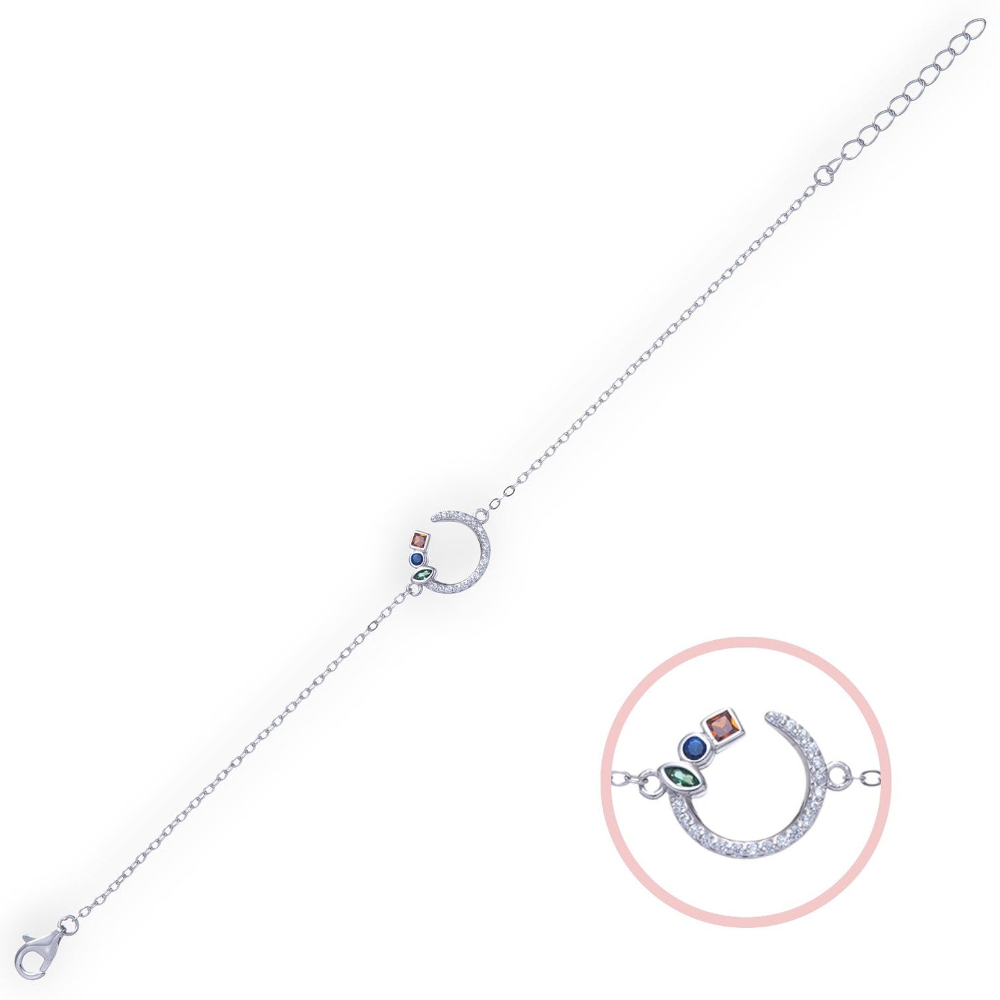 Willow Open Circle CZ Jewellery Set