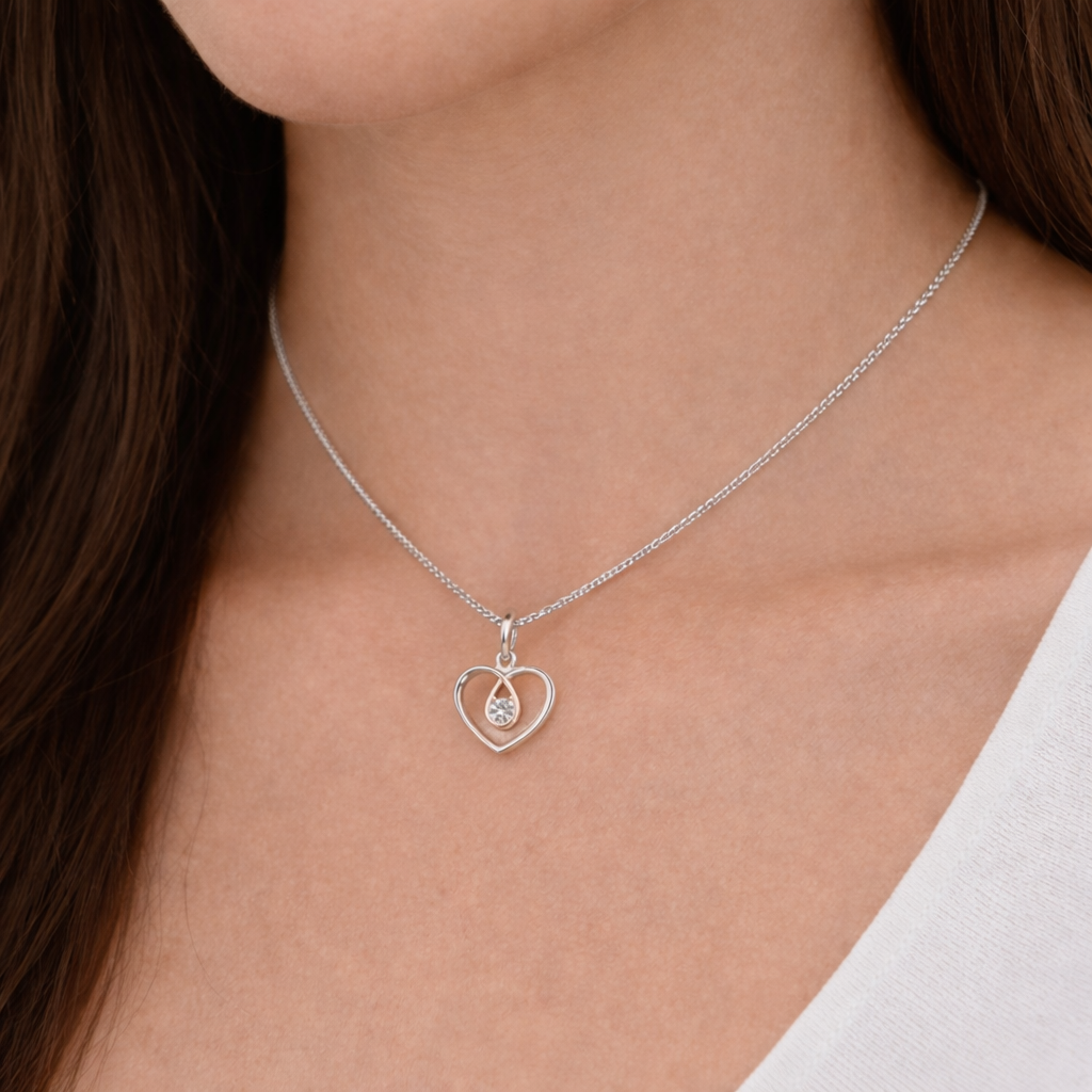 Love Heart Pendant Necklace